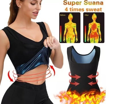 Camiseta reductora mujer efecto sauna